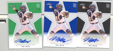 2020 Leaf Perfect Game Auto three card lot Max Soliz
