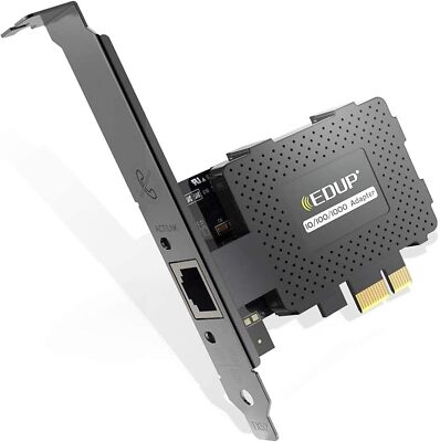 Edup Gigabit Pcie Network Adapter Card 1000Mbps Ethernet With Low Profile Bra...