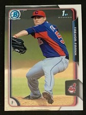 2015 Bowman Chrome 1st. Bowman #BCP129 Trevor Frank Cleveland Guardians