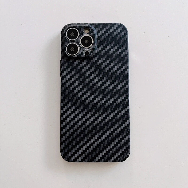 Carbon Fiber Case For iPhone 16 15 14 Pro 13 12 11 Pro Max XR 7 Soft Back Cover - Image 2 of 4
