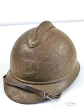 Francia prima guerra mondiale, elmetto in acciaio modello "Adriano " per truppe coloniali. Origina