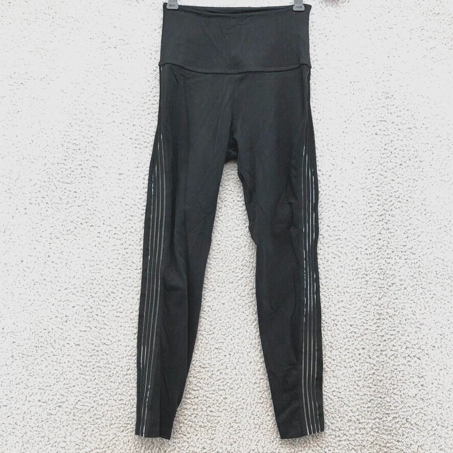 beyond-yoga sheer stripe stretch pull on activewear leggings