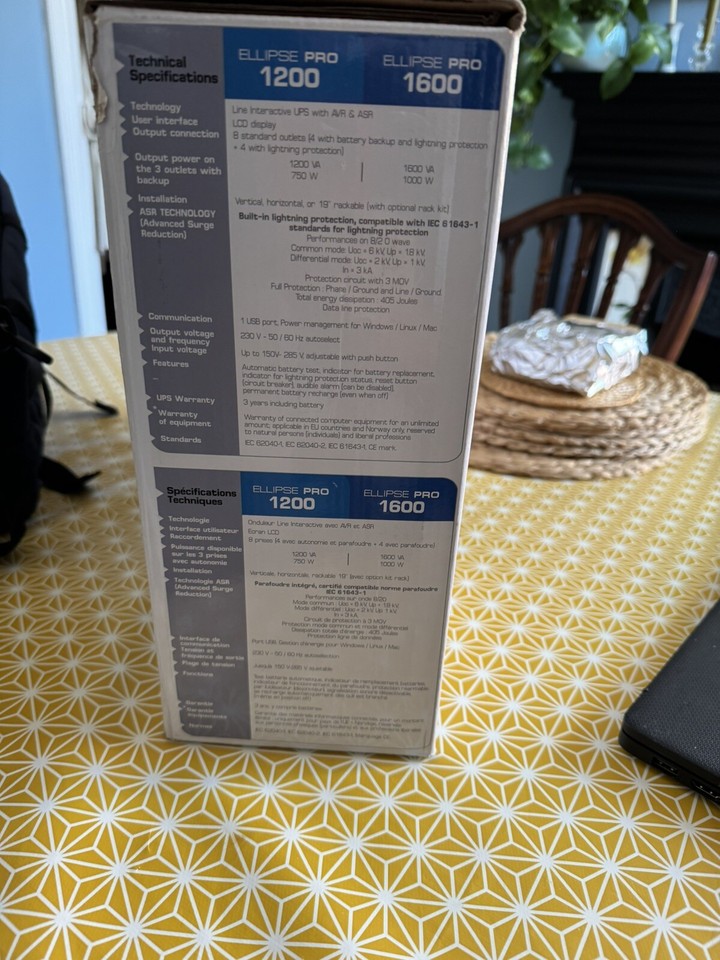 UPS Eaton Ellipse Pro 1200 IEC Line Interactive Uninterruptible Power