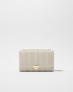 zara mini quilted crossbody bolsa