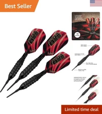 Soft Tip Darts - 16 Grams - Brass Barrel - Knurled Grip - Set of 3