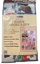 Shoe Caddy VTG Pocket Metal Hanger Animals Vinyl NEW Baby Storage Kids Organize