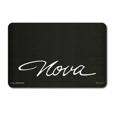 Chevrolet Nova Logo 22" x 34" Black Fender Gripper