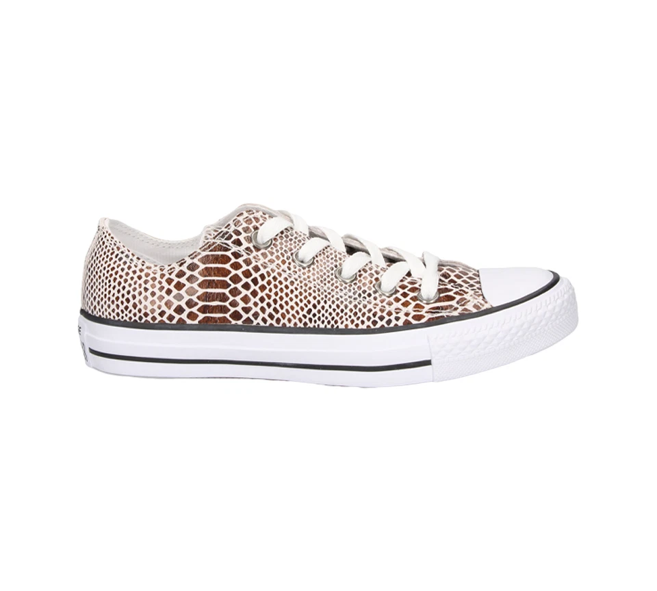 Zapatos de cuero para mujer Converse Chuck Taylor 557982C piel de serpiente Rei