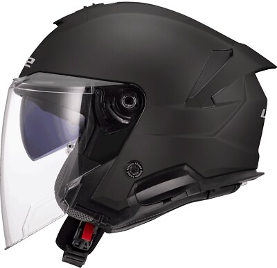 LS2 OF618 Verso II Solid Motorrad Jethelm Gr. XL - Schwarz Matt