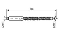 Bosch 1 987 476 078 Brake Hose For Peugeot