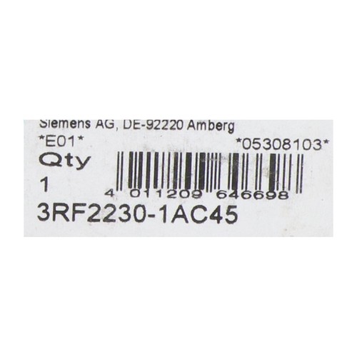Siemens 3RF2230-1AC45 Semiconductor Relay New NFP - Bild 2 von 9