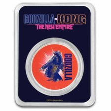 1 oz Silver Round - Godzilla x Kong - Godzilla Colorized 105.88 per troy oz