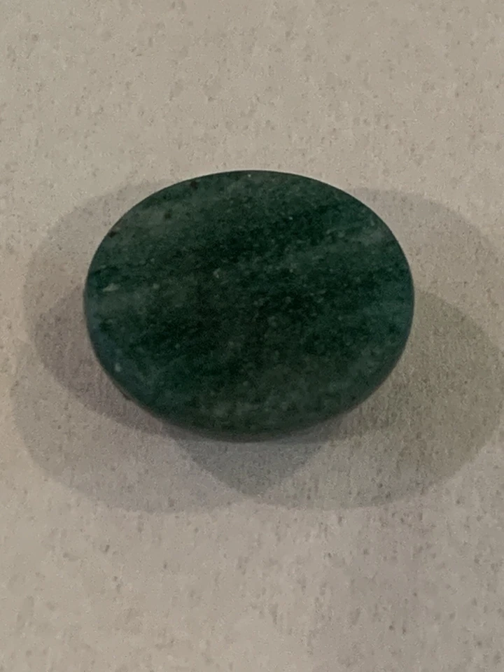 Green Aventurine Loose Gemstone 7.22 ct. Oval Cabochon - Image 3 of 4
