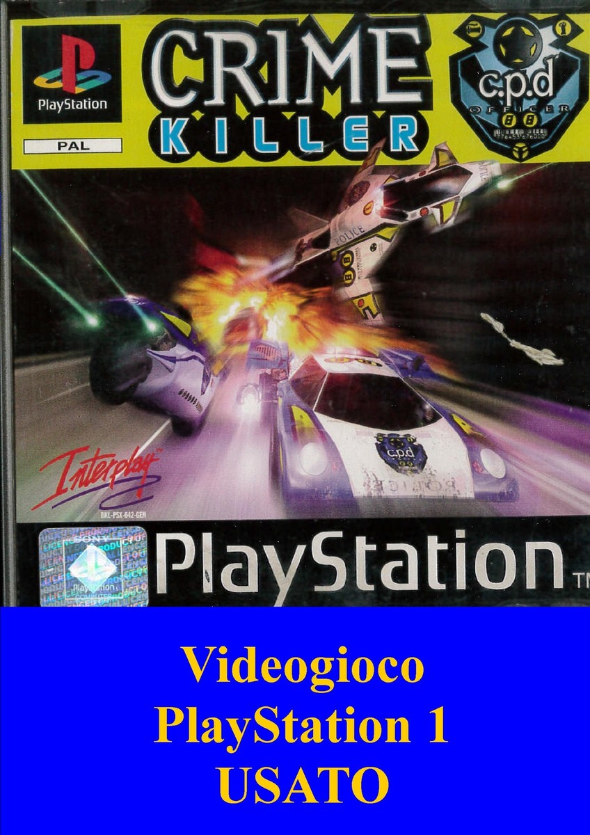 Jeu PS1 Crime Killer en loose version PAL (N°834P