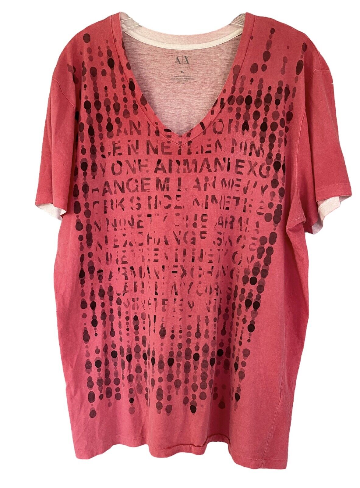 Armani Exchange womans v neck t shirt XL - image 1