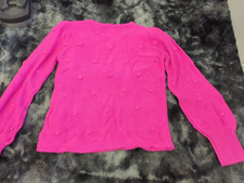 Lilly Pulitzer Girls Hot Pink Sweater Size M 6-7 Adorable 