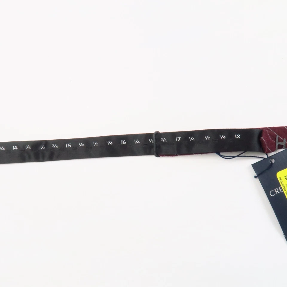 Pajarita ajustable Daniel Cremieux roja blanca a rayas 18"x2,75" Preppy nueva con etiquetas Foto 4 de 4