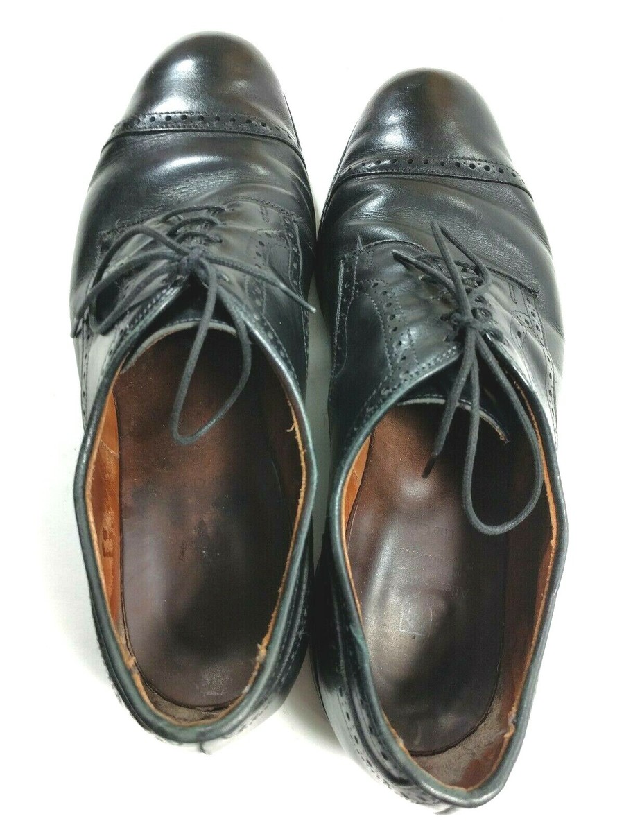 Allen Edmonds THE CITY Leather Cap Toe Lace Up Oxfords Men 