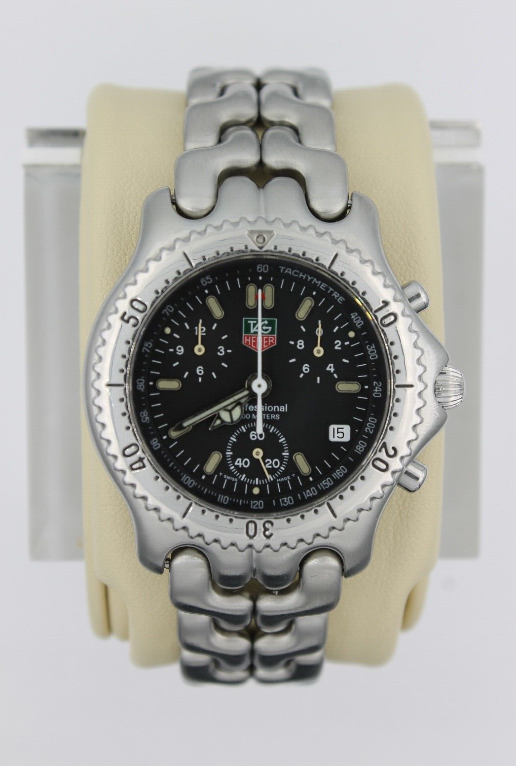 Tag Heuer Mens Watch Black SEL CG1110.BA0473 Silver Professional