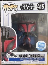 J Funko POP! Star Wars Mandalorian Super Commando #415 LE Exclusive w Protector