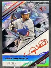 Gary Sheffield 2025 Topps Diamond Icons White Polychromatink Auto Black /10 LAD