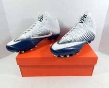 2016 Utah State Aggies Nike Vapor Speed 2 3/4 TD CF White Football Cleats 12