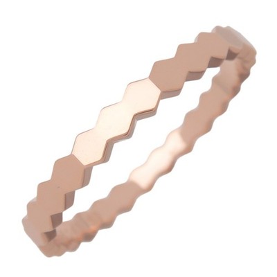 CHAUMET Bee My Love Honeycomb Ring K18 750PG Rose Gold #53 081931 Auth Used F/S