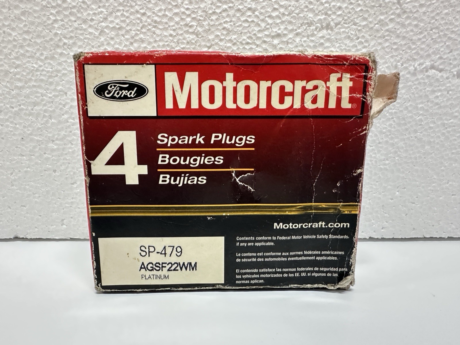 Motorcraft SP-479 AGSF22WM Platinum Spark Plugs Set of 4 OEM Ford