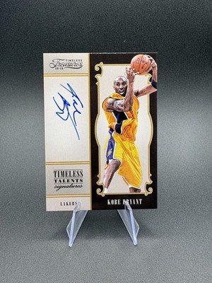 2012-13 Panini Timeless Treasures Timeless Talents Signatures Kobe Bryant /99 