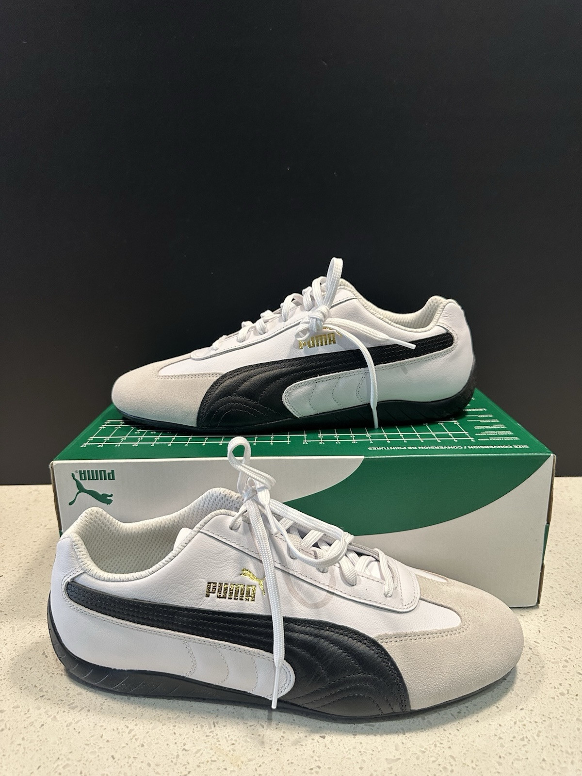 Men's Puma Speedcat Shield BW White Sneakers Size 8 397116-01