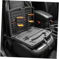 Front Seat Organizer MOLLE Panel Car Seat Organizer with Steering Wheel Tray