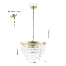 Araña Safavieh CHRYS 3LT 16,5", Precio rebajado 2172782373 CHA4038A