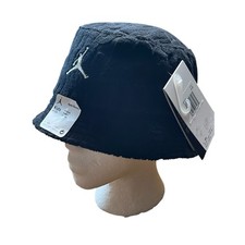 NWT--JORDAN JUMPMAN KIDS UNISEX APEX BUCKET HAT BLACK SIZE 8/20 KIDS HAT UPF 40