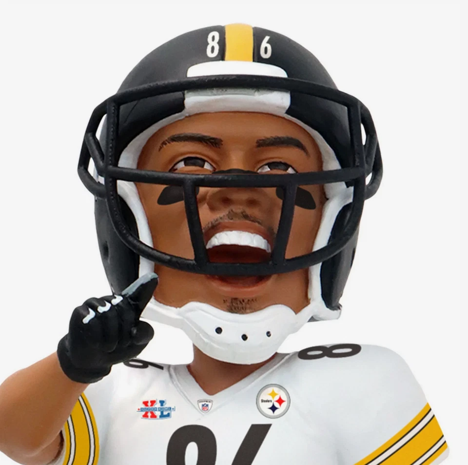 Hines Ward Pittsburgh Steelers XL Campeones del Mundo Deportes Ilustrados Bobblehead! Foto 3 de 4