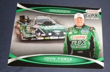 John Force Castrol GTX High Mileage NHRA Funny Car Handout Hero Card