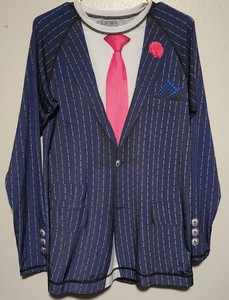 Jitsu Notorious Conor McGregor Suit Rash Guard Men's 2XL XXL BJJ MMA