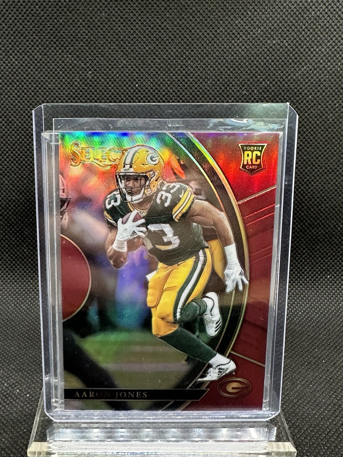 2017 Panini Select - Concourse Aaron Jones #5 Maroon Prizm /99 (RC)
