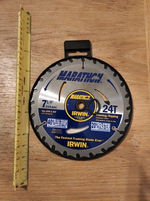 Irwin Marathon 7-1/4'' 24T Circular Saw Blade #14030