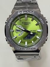 G-SHOCK GM2100 Metal with Green Dial Mens’ Boys’ Fashion Analog Digital Watches