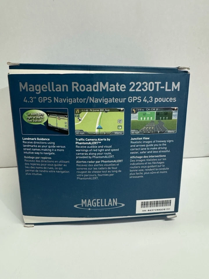 Magellan Roadmate 2230 T-LM Automotive 4” Auto GPS w/ Adaptor TESTED - Image 3 of 4