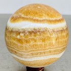 Natural Yellow Calcite Sphere Quartz Crystal Polished Ball Reiki Healing 2040G — photo 3