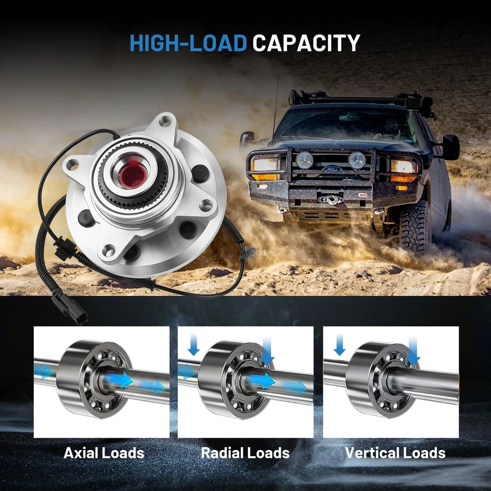 Pair 515142 Wheel Bearing Hub Front 4WD For 2011-2014 Ford F-150 Expedition 4x4 - Image 4 of 4