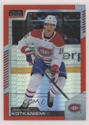 2020-21 O-Pee-Chee Platinum Red Prism /199 Jesperi Kotkaniemi #56 a2k