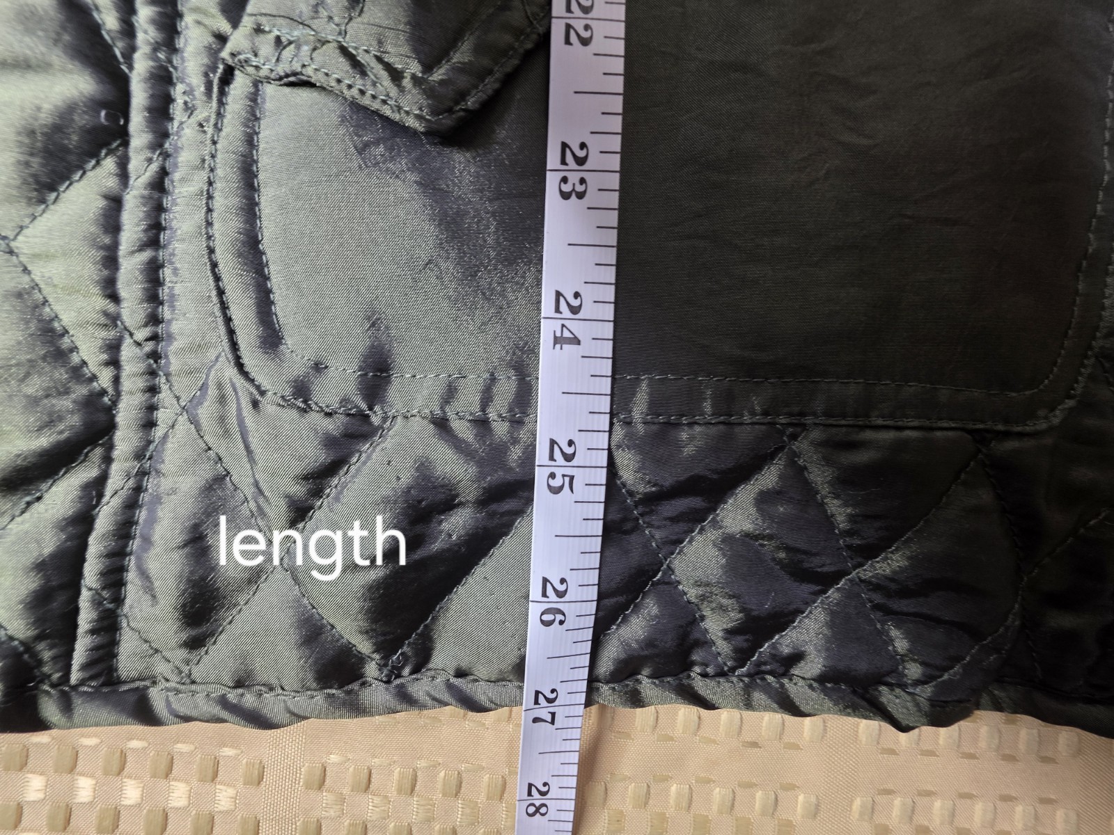 Jane Ashley Light Jacket Hunter Green Quilted Zip… - image 10