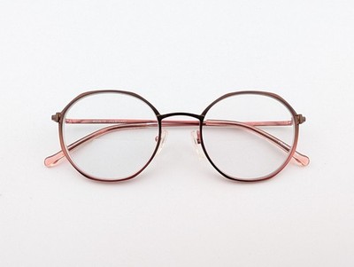 Jill Stuart Eyeglasses, Frames Only, JS 423-2, 49-20-135, Metal, Brown/Pink