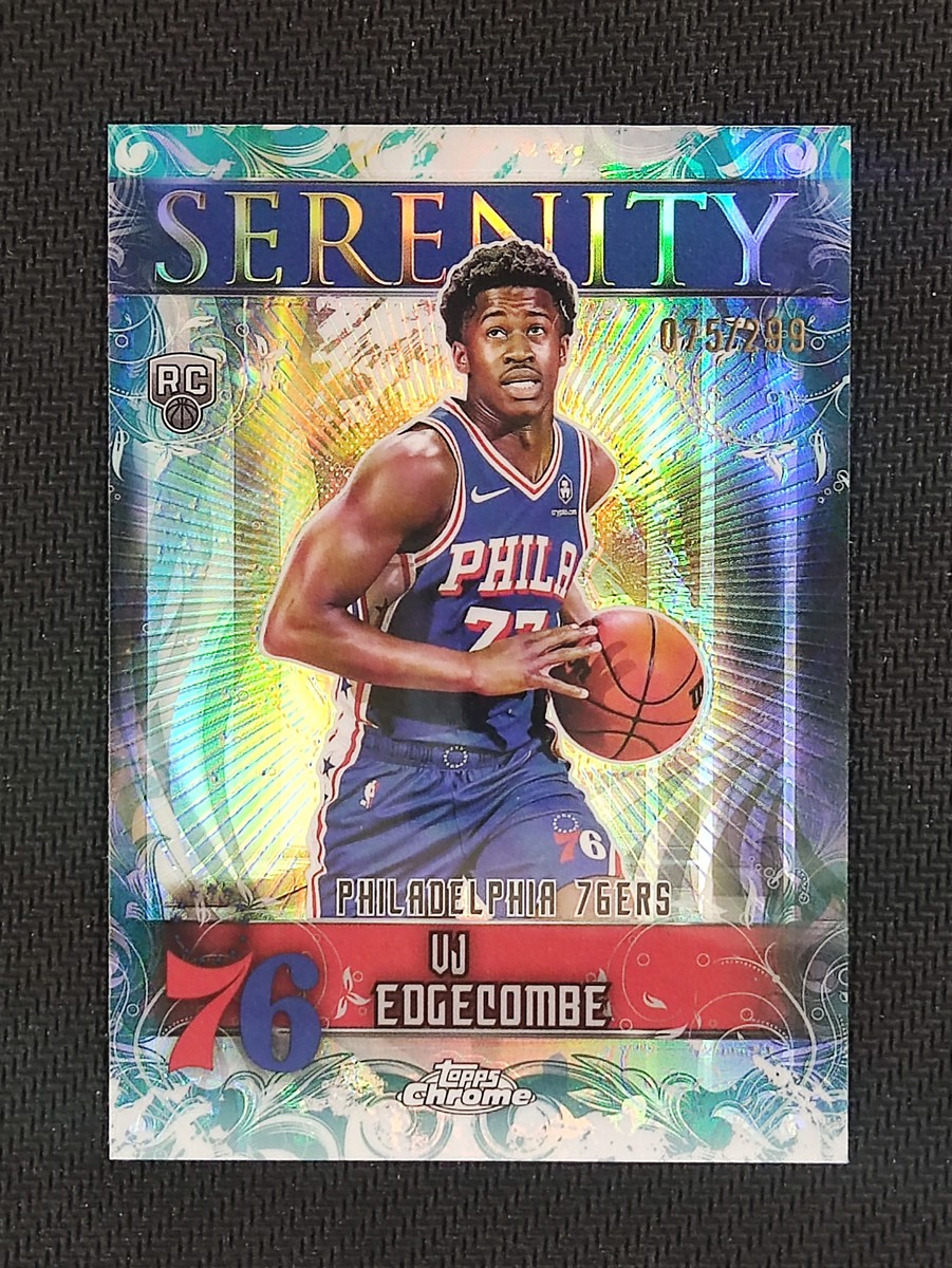 2025-26 Topps Chrome Vj Edgecombe #SY-13 Teal Refractor Serenity Rookie RC /299