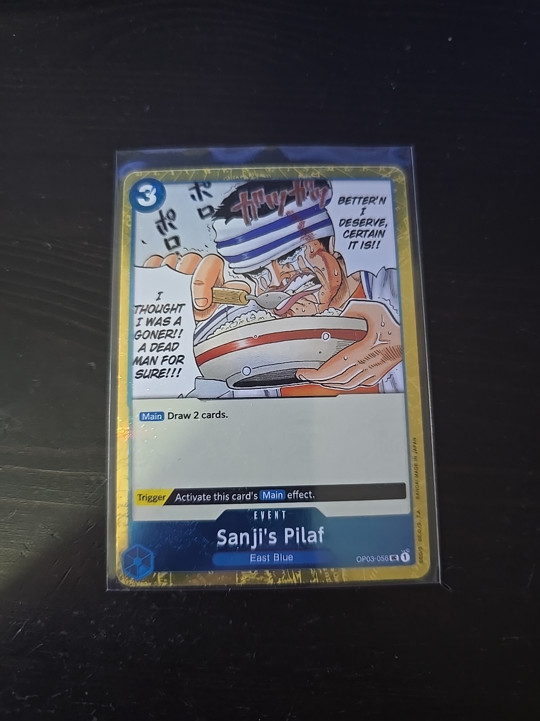 Sanji's Pilaf (Jolly Roger Foil) OP03-056 Premium Booster -The Best- English