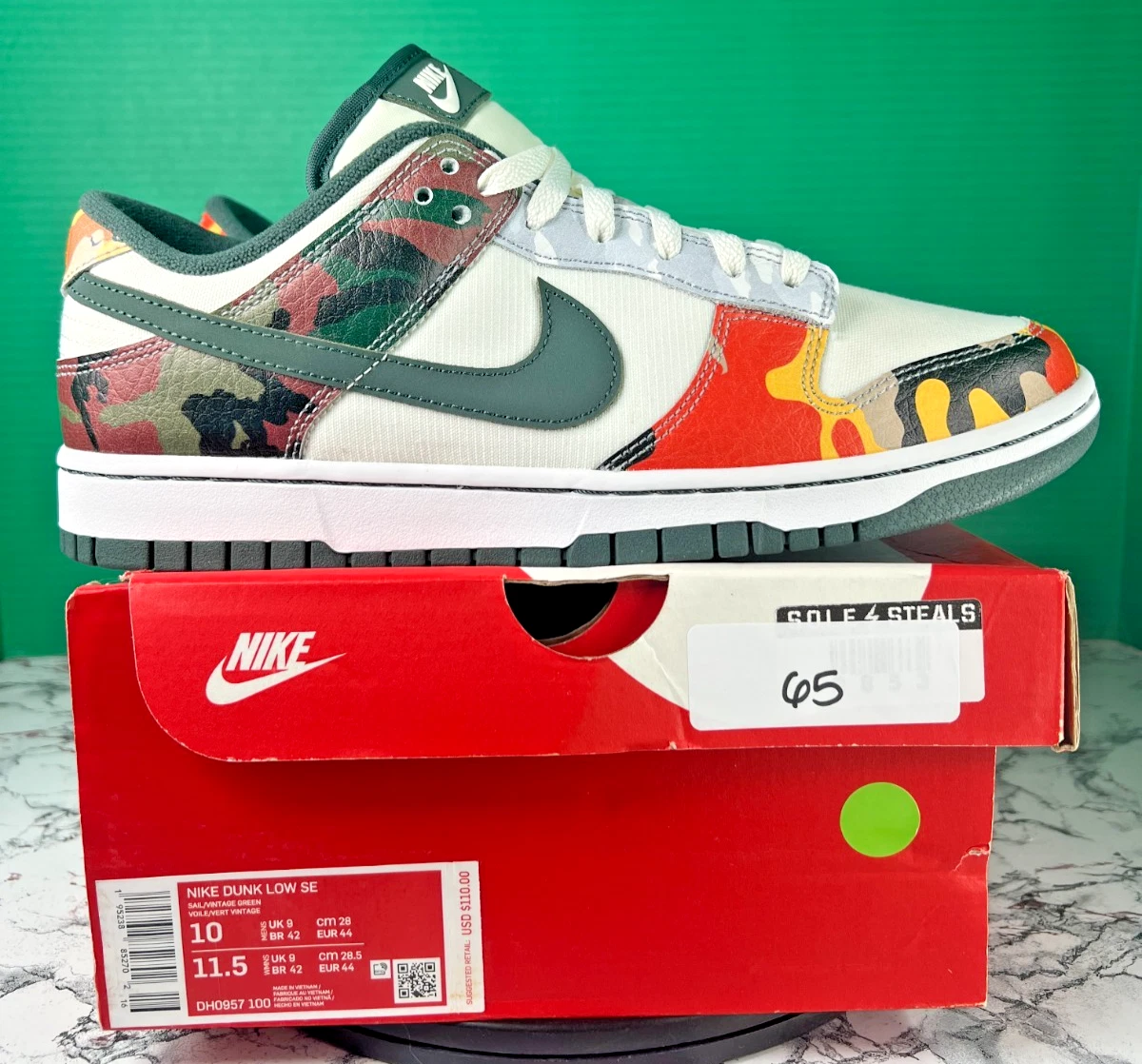 Nike Dunk Low White Orange | eBay