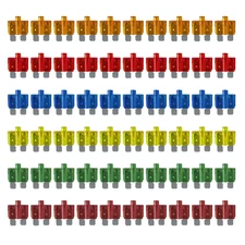 MGI Speedware 60Pcs LED Blade Fuse Assortment, Smart Glow, 5A 10A 15A 20A 