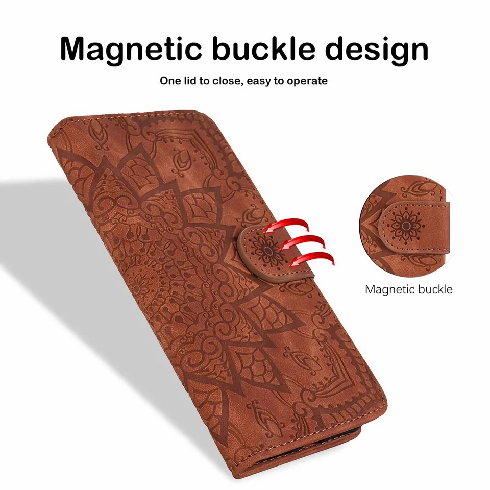 For iPhone 17 16 15 14 13 12 11 Pro Max Flip Leather Card Wallet Magnetic Case - Image 4 of 4